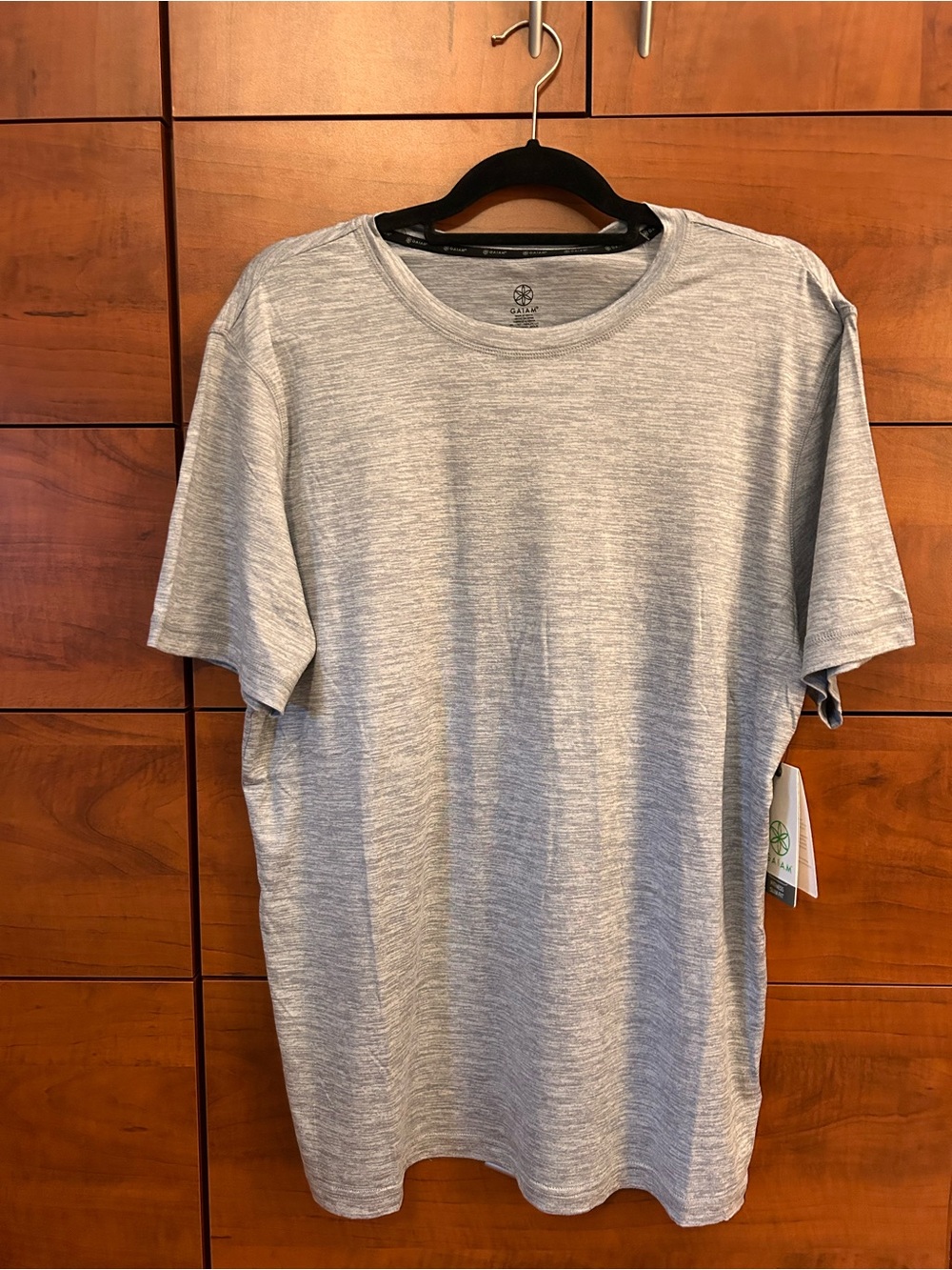 GAIAM Men's Heather Gray Short Sleeve Crew Tee
